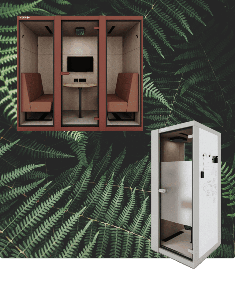 VOX POD whiteboard en dichte achterwand